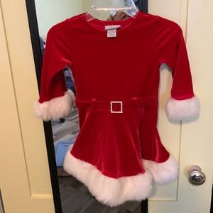 Santa Claus Girls Christmas Dress like new!